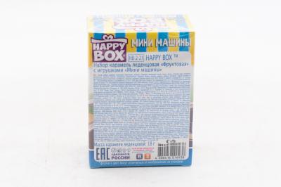 Фигурка и Карамель Happy Box Мини машины 18 гр