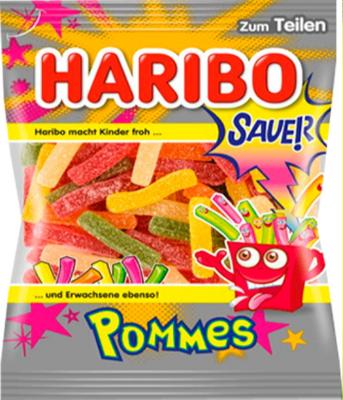 Жевательный мармелад Haribo Кислый картофель фри 100 гр